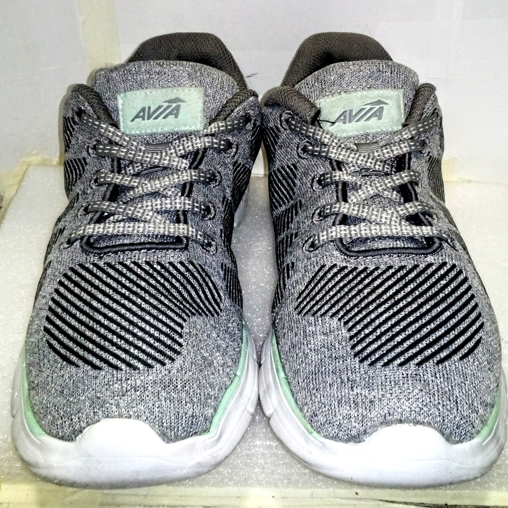 Avia Avi-Rift Knit Lightweight Sneakers Light Blue w Gray women's size 10wide